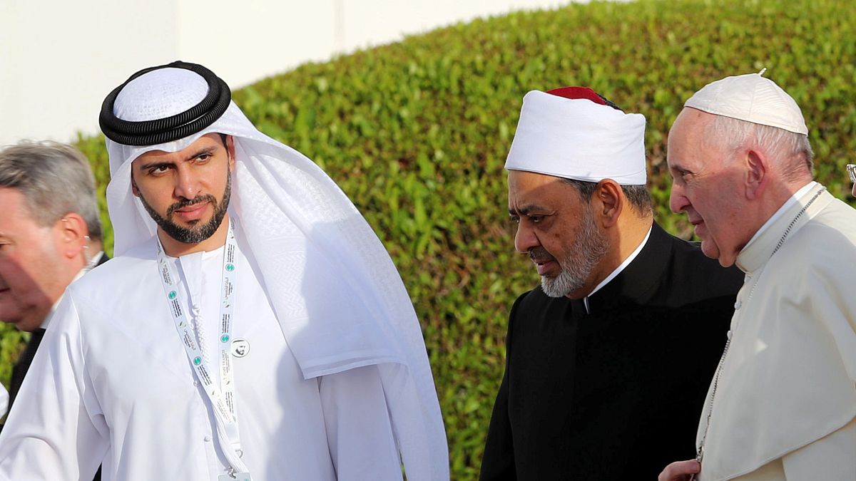 Papa Francisco promove tolerância religiosa nos Emirados Árabes Unidos