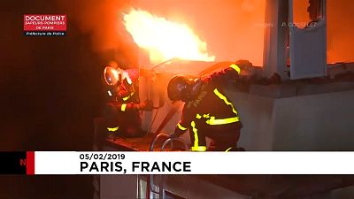  ویدئو؛ پاریس در سوگ ۱۰ قربانی آتش سوزی مرگبار