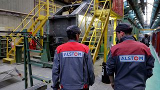 Photo prétexte fusion Alstom-Siemens refusée par la Commission européenne.