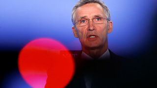 NATO Secretary General Stoltenberg at a news conference, February 2019