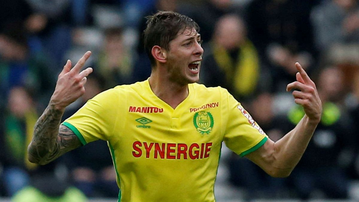 Emiliano Sala during his time with FC Nantes in France
