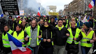 Watch: 'Gilets jaunes' protesters clash with police in Paris