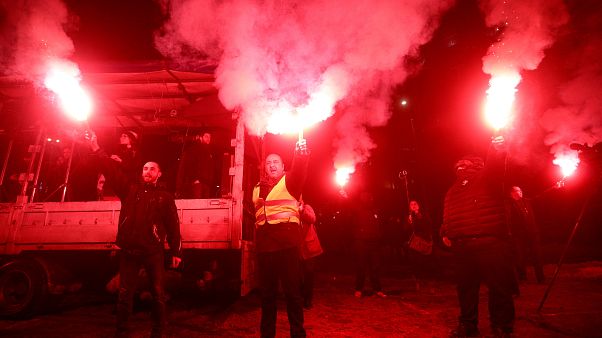 Protestos na Sérvia entram na décima semana Protestos na Sérvia entram na décima semana