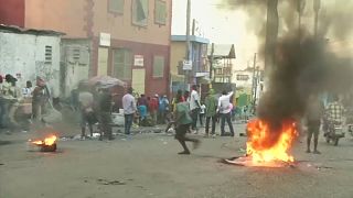 جانب من الاشتباكات بالقرب من منزل رئيس هايتي