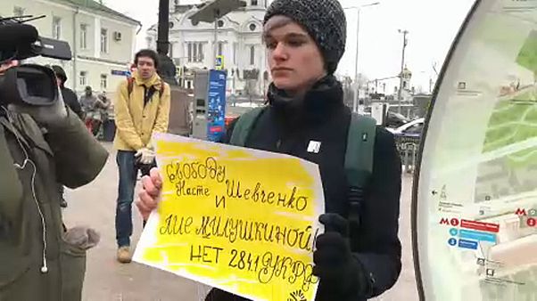 Marcha contra la represión política en Rusia Marcha contra la represión política en Rusia