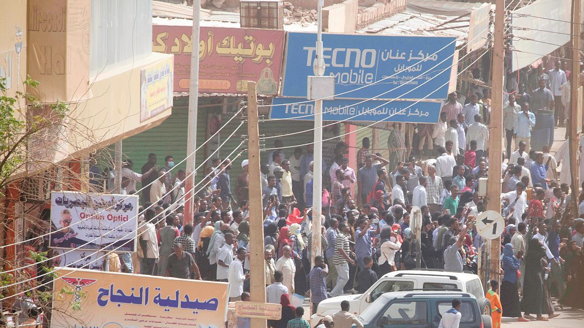 صورة لمسيرة في العاصمة السودانية الخرطوم