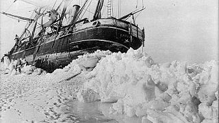 Shackleton's expedition to the Antarctic last moments of the Endurance.