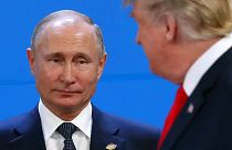 Vladimir Putin and Donald Trump at the G20 summit on November 30, 2018.