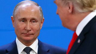 Vladimir Putin and Donald Trump at the G20 summit on November 30, 2018.