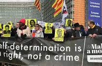 Katalán per: szolidaritási tüntetés Brüsszelben