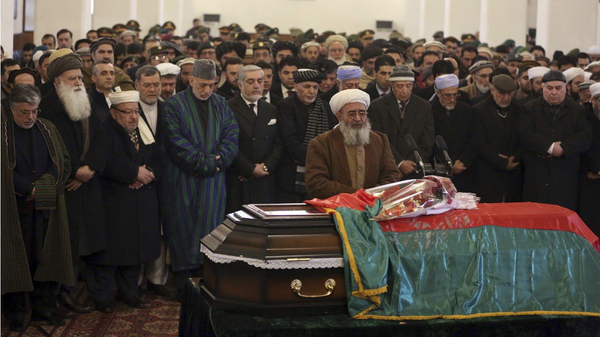 تشییع جنازه نخستین رئیس دولت اسلامی افغانستان 