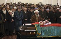 تشییع جنازه نخستین رئیس دولت اسلامی افغانستان