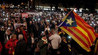 El independentismo catalán se moviliza para arropar a los líderes del "procés"