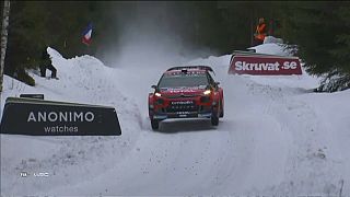 Neuville gana el "shakedown" del Rally de Suecia y Latvala hace historia