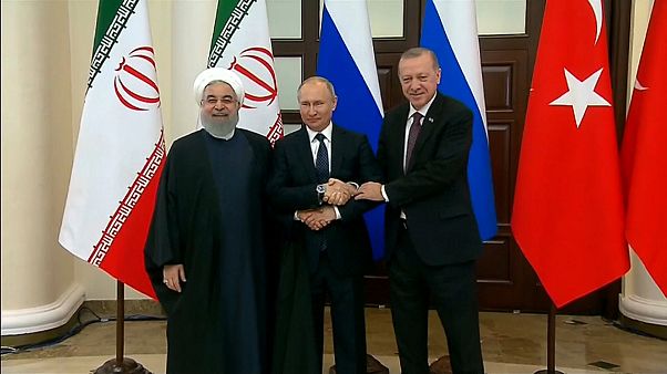 الرؤساء بوتين واردوغان وروحاني الرؤساء بوتين واردوغان وروحاني