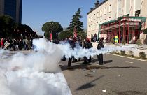 آلبانی؛ درگیری با پلیس در جریان اعتراض به ناکارآمدی دولت 