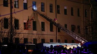 St Petersburg university building collapses, around 24 trapped