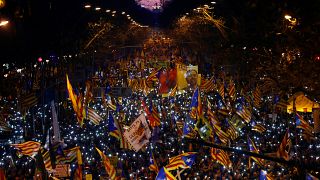 محتجو برشلونة يؤكدون أن تقرير المصير ليس جريمة