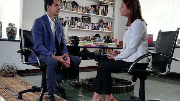 Juan Guiado talks with Euronews' Anelise Borges Juan Guiado talks with Euronews' Anelise Borges