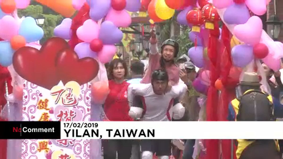 Feleségcipelő verseny Tajvanon