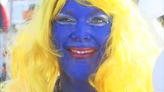 Smurf fans sets new world record