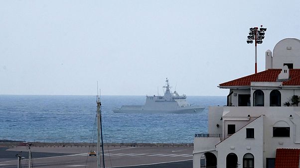 Tensions flare up as Spanish warship orders boats move from UK-controlled Gibraltar waters Tensions flare up as Spanish warship orders boats move from UK-controlled Gibraltar waters