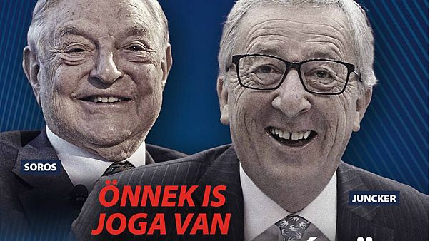 Hungary takes aim at EU's Jean-Claude Juncker in new campaign poster Hungary takes aim at EU's Jean-Claude Juncker in new campaign poster