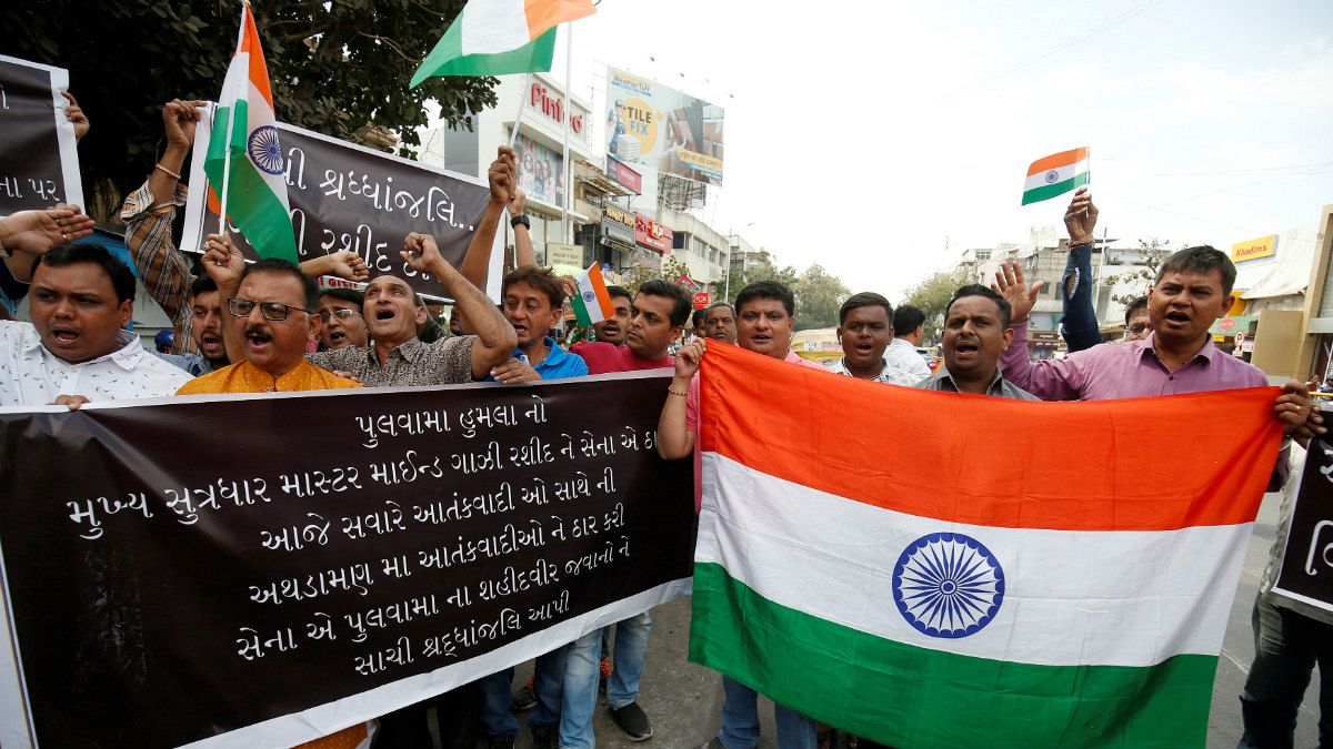 تظاهرات در هند علیه پاکستان