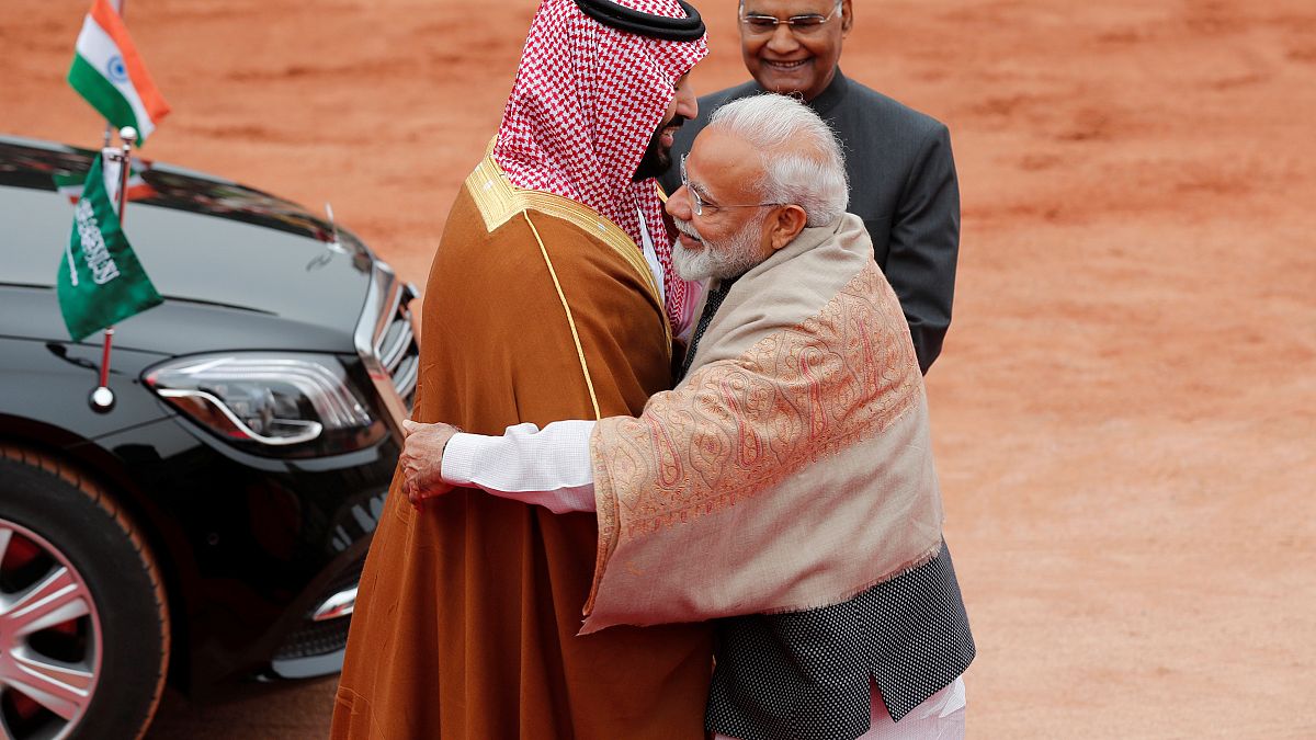 رئيس الوزراء الهندي مودي مرحباً ببن سلمان