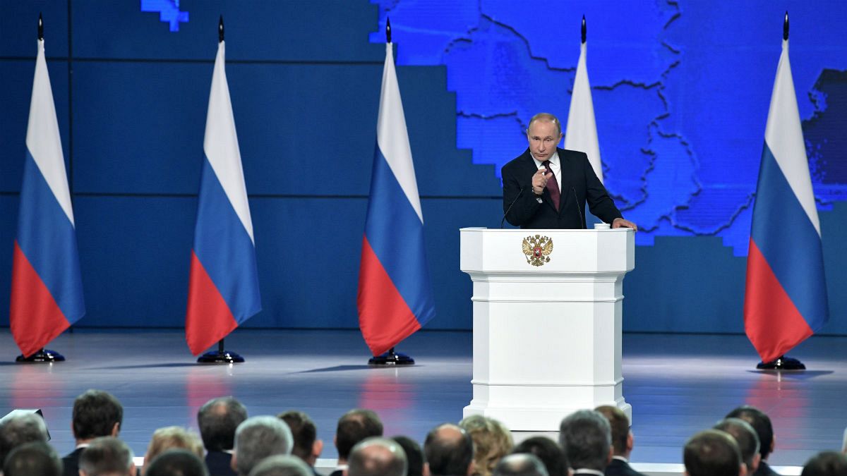 ولادیمیر پوتین، رئیس جمهوری روسیه در سخنرانی سالانه در پارلمان این کشور