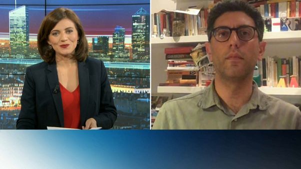 Anne-Lise Fantino, Euronews et Iacaopo Scaramuzzi, vaticaniste Anne-Lise Fantino, Euronews et Iacaopo Scaramuzzi, vaticaniste