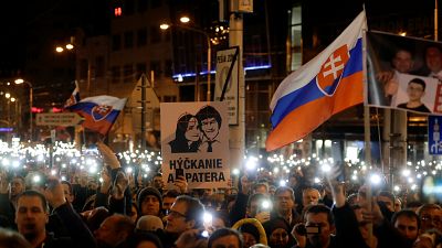 Tízezrek tüntettek a Kuciak-gyilkosság évfordulóján