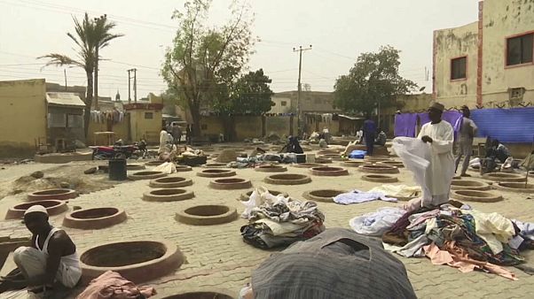 Many pits at Kofar Mata now appear to be abandoned Many pits at Kofar Mata now appear to be abandoned
