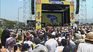 Duelo de conciertos en la frontera de Venezuela