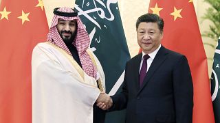  الرئيس الصيني شي جينبينغ وولي العهد السعودي محمد بن سلمان