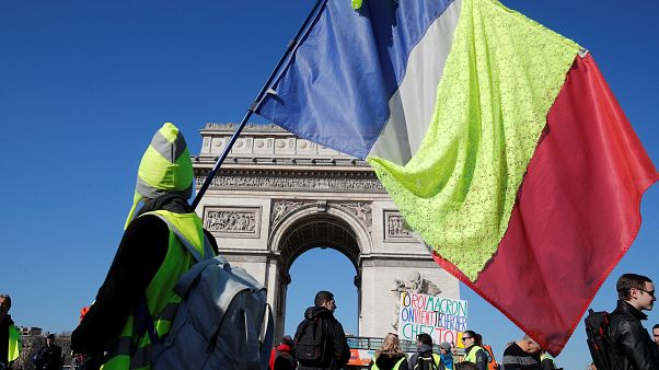 Thousands march across France for the Gilets Jaunes' "Act XV" Thousands march across France for the Gilets Jaunes' "Act XV"