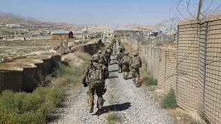 U.S. military advisers in Maidan Wardak province, Afghanistan, Aug 6, 2018.