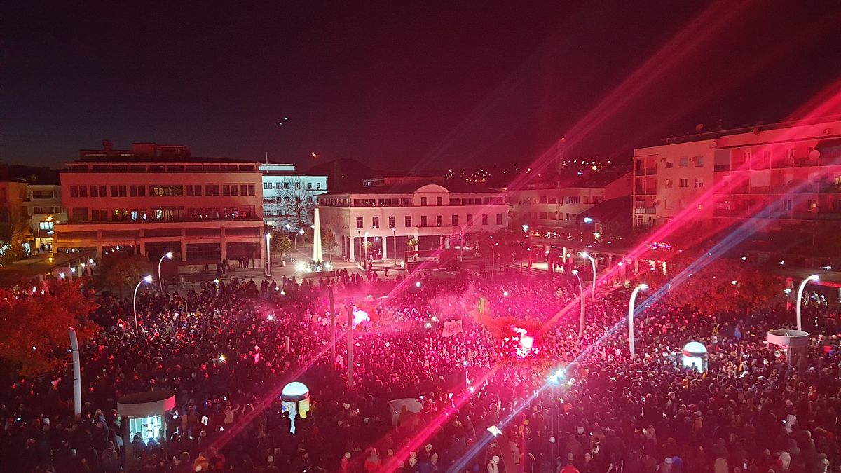 Thousands march in Montenegro to end president's 30-year rule in third protest this month