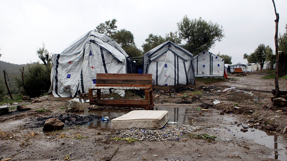 Camps de réfugiés de Moria, sur l'île de Lesbos