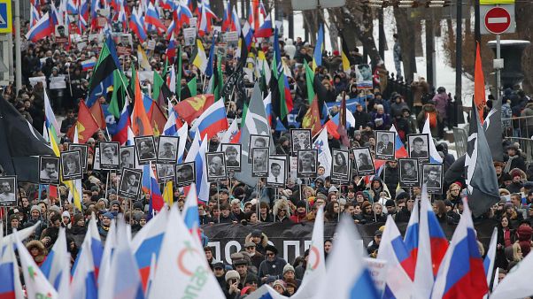 Rússia: milhares nas ruas por Boris Nemtsov Rússia: milhares nas ruas por Boris Nemtsov