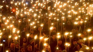 Estonian far right marches through Tallinn on Independence Day