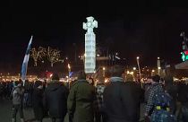Tüntetések Tallinban az észt függetlenség napján