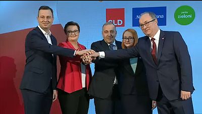 Cinco partidos de la oposición polaca forman una coalición europeísta 