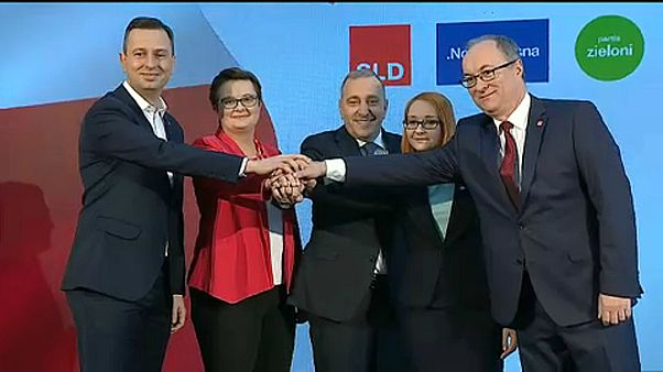 Polish opposition parties unite against ruling conservatives Polish opposition parties unite against ruling conservatives