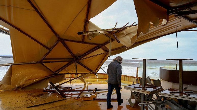 Mau tempo em Creta faz uma vítima mortal
