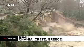 Összeomlott egy híd Krétán