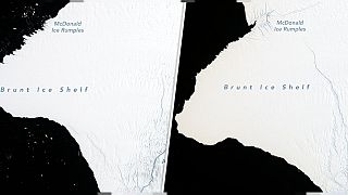 جبل جليدي ضعف حجم نيويورك على وشك الانفصال عن القطب الجنوبي