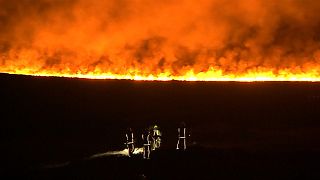 Firefighters tackle huge blaze on West Yorkshire moors