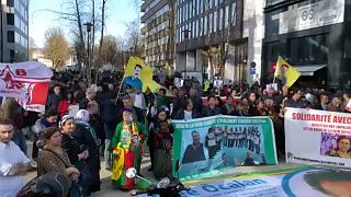اعتصامٌ كرديّ في بروكسل للمطالبة بالإفراج عن أوجلان ومعتقلين آخرين في تركيا