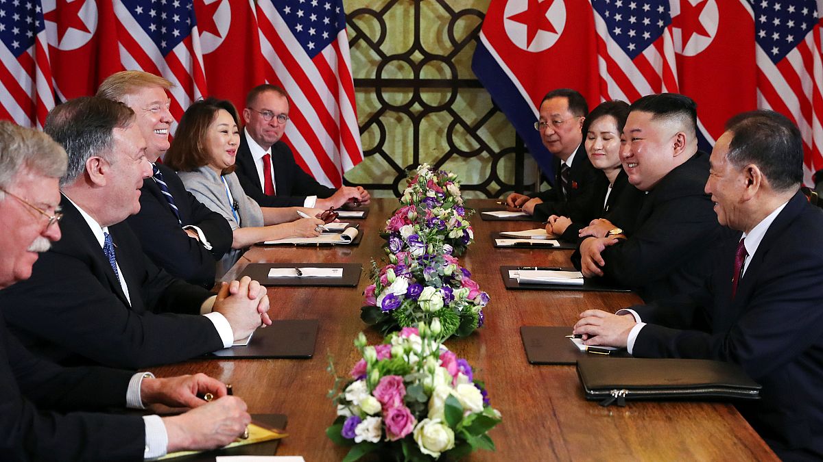 Kim Jong Un meets Donald Trump